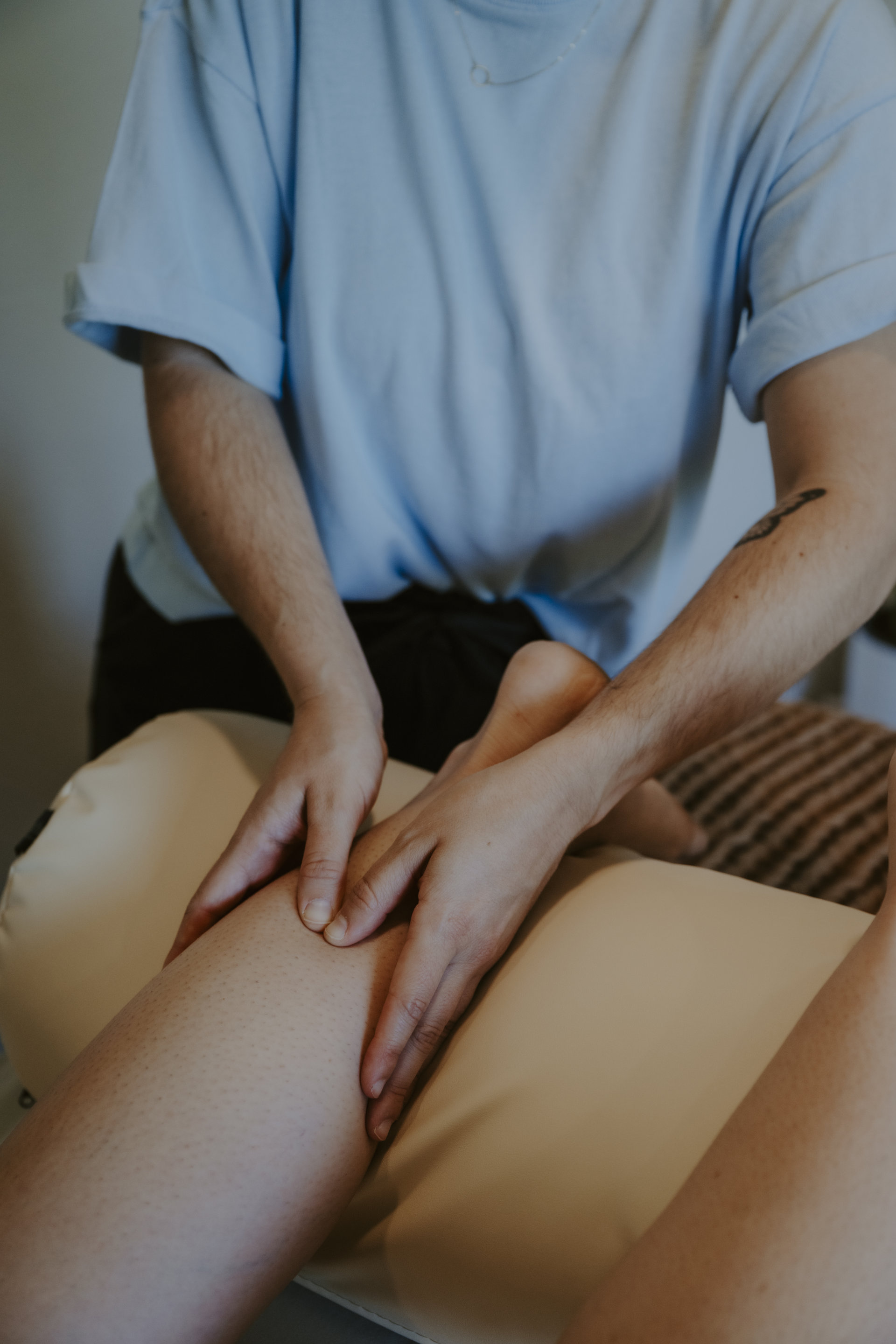 In-office therapeutic massage session at Wildflower Wellness in Redding, California